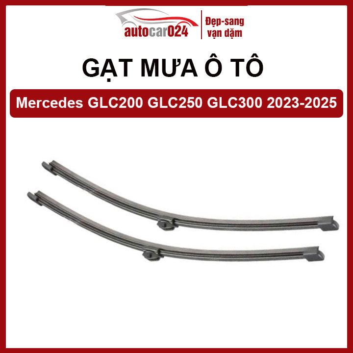 Bộ 2 Chổi Gạt Mưa Ô Tô Silicon Theo Xe Chổi Trước Mercedes GLC200 GLC250 GLC300 GLC 2023-2025