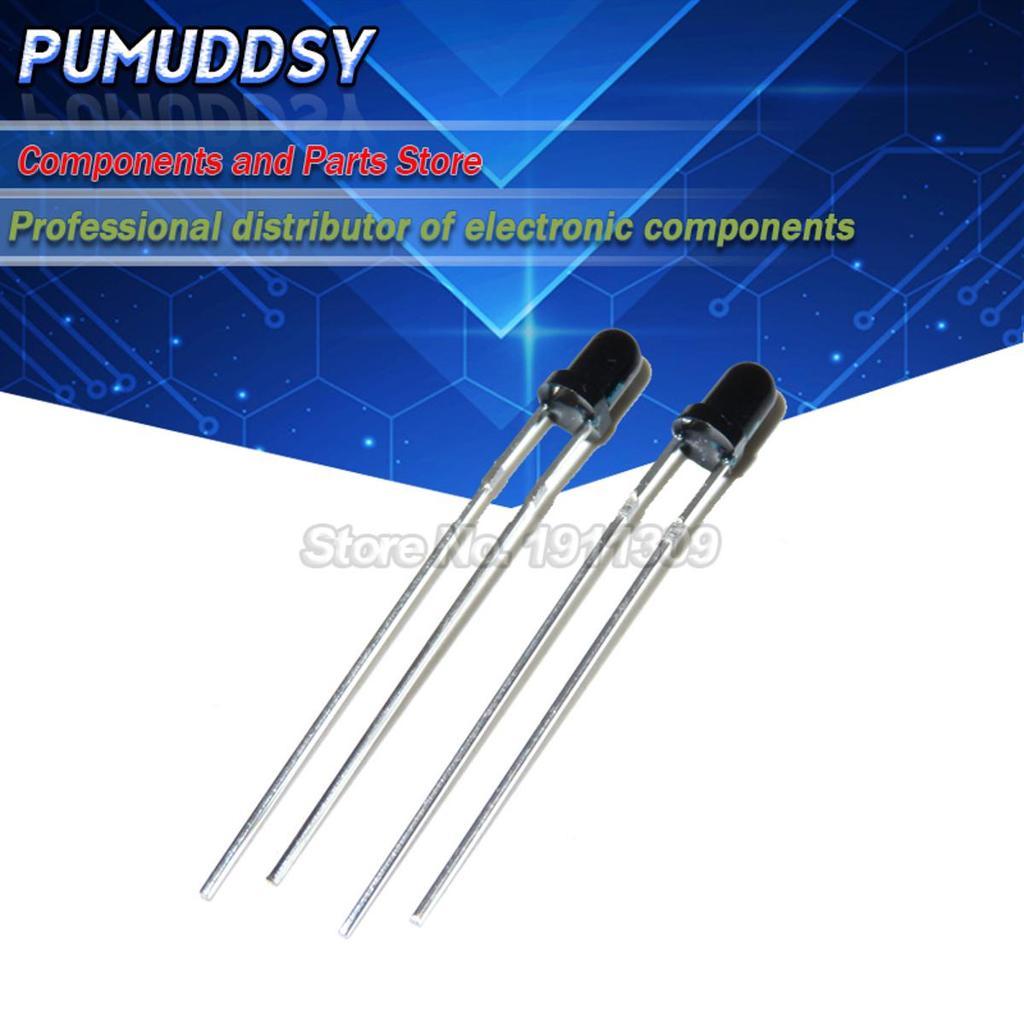 100 CÁI LED 3mm 940nm Nhận Đèn ống tròn Diode