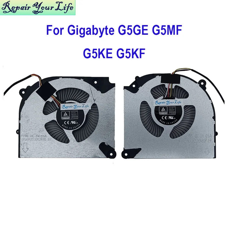 Quạt GPU CPU làm mát máy tính xách tay FZGaming cho Gigabyte G5 KF KE GE MF G5KF G5KE G5GE G5MF 2023