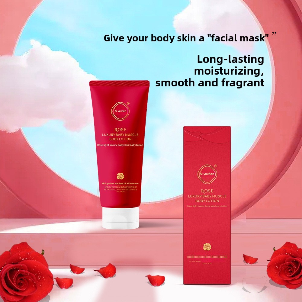 Aiyuchen Rose Luxury Baby Skin Body Lotion, Nuôi dưỡng Hydrating Brightening Lâu trôi