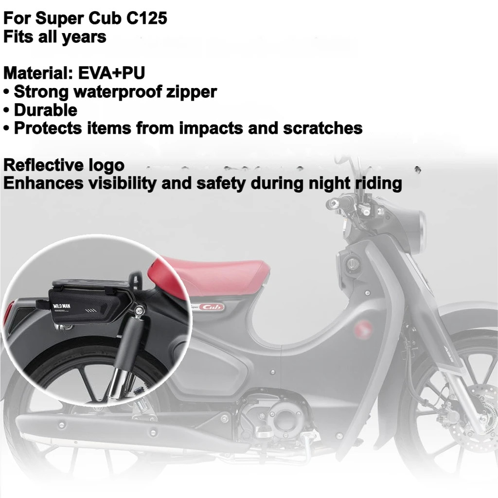 Dành cho siêu bóng c125 c125 xe máy sửa đổi bên túi chống thấm nước tam giác bên vỏ cứng túi thiết b