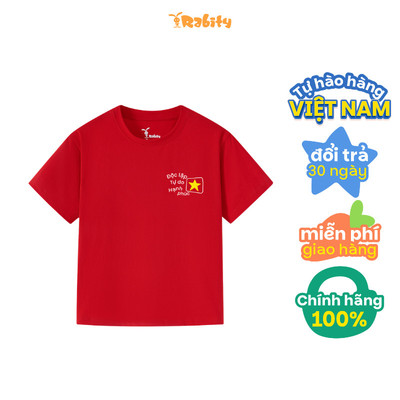 [Form rộng lùi 1 size] Áo thun Việt Nam tay ngắn bé trai/bé gái Rabity 900.905