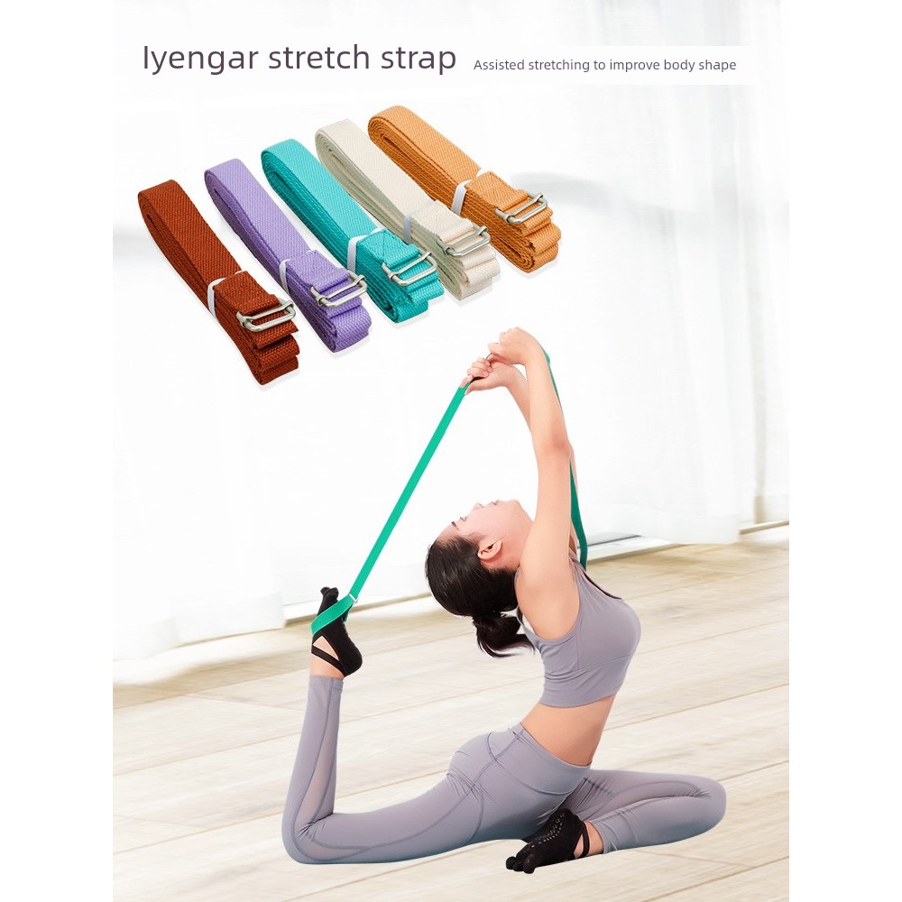 Iyengar Dây Đeo Yoga Chuyên Nghiệp Chống Căng Dệt Kim Dây Đeo Nữ Mở Vai Co Giãn Dây Tập Yoga