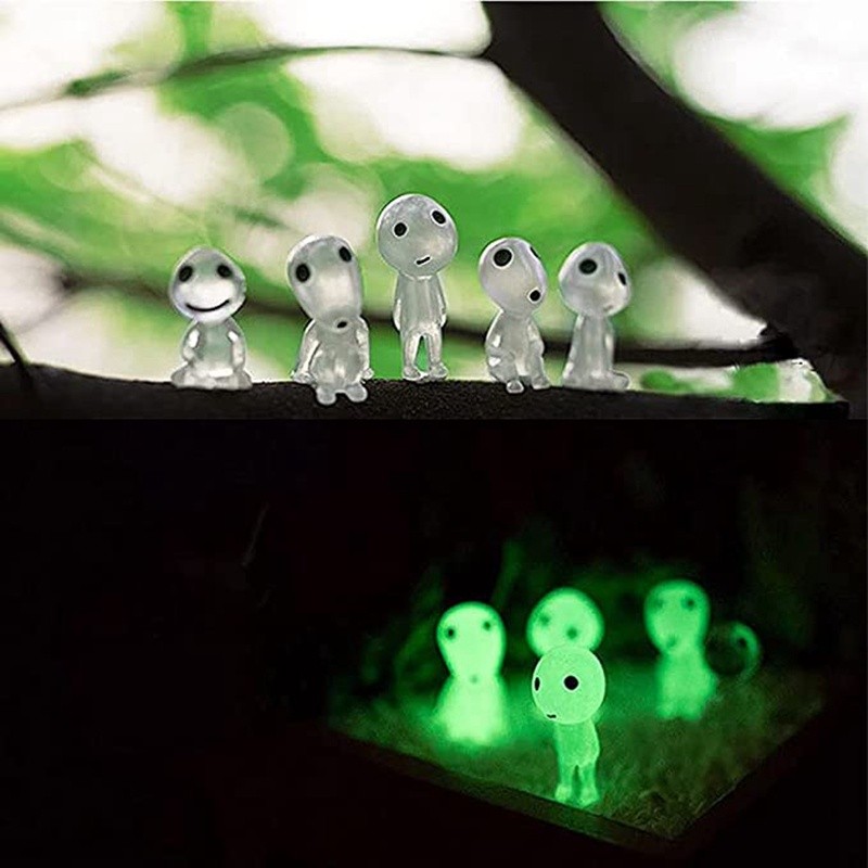 5 Chiếc Dạ Quang Mononoke Kodama Cây Tượng Cổ Tích Để Trang Trí Sân Vườn