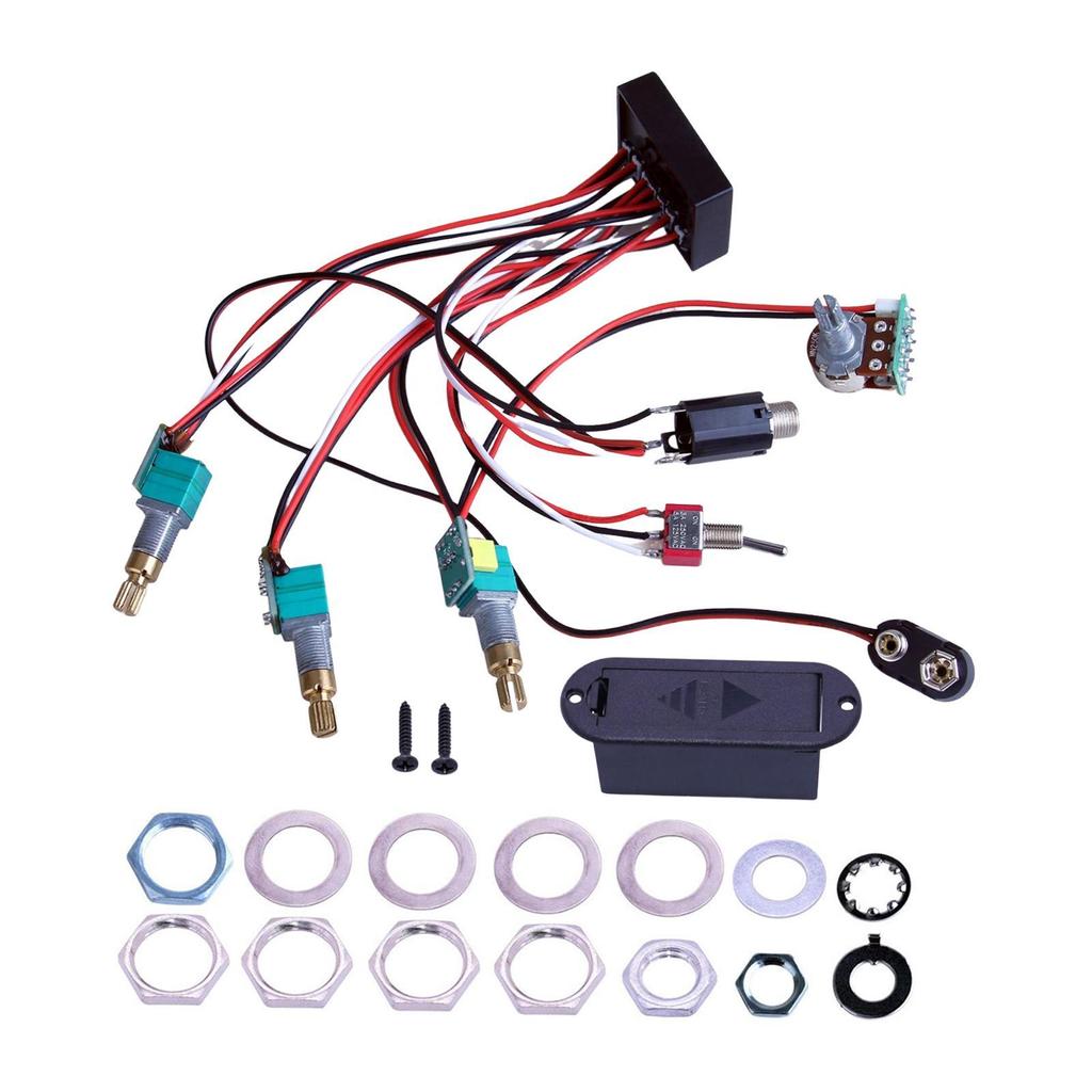 Bass Preamp Dây Mạch Bán Tải Lắp Ráp Đàn Guitar Bass Bán Tải Guitar Hoạt Động Bán Tải Cho Điện Bass 