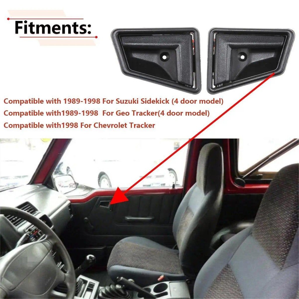 Xe Bên Trong Nội Thất Tay Nắm Cửa Trái Phải Cho Suzuki Sidekick 1989-1998 Cho Geo Tracker 1989-1998 