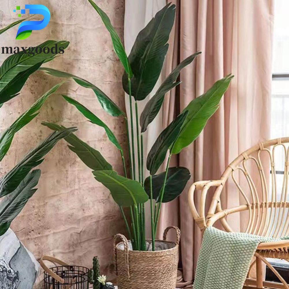MAXGOODS Cây giả 32 "Cây xanh nhiệt đới Cọ nhân tạo lớn