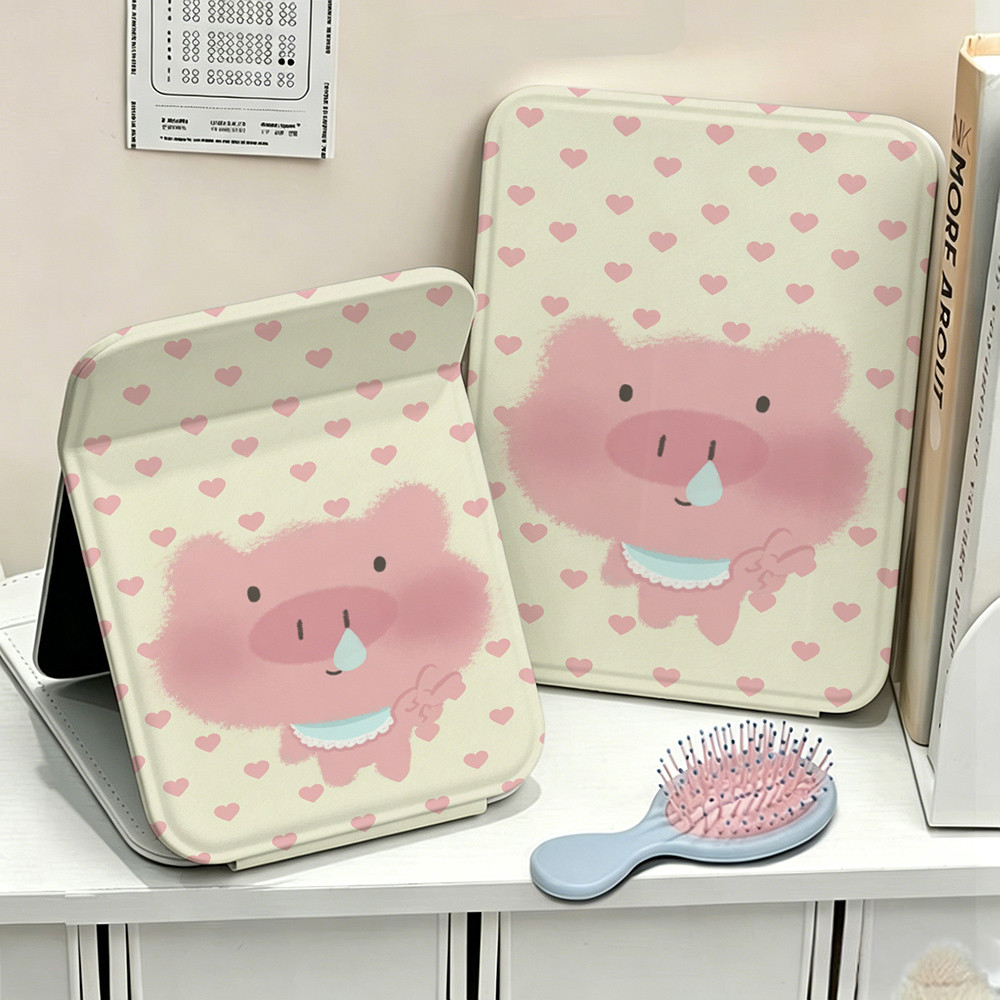 Heo con buồn trái tim, gương trang điểm gấp chất liệu bền đẹp, kiểu dáng thời…