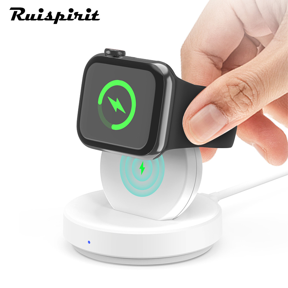 Đế sạc không dây từ tính di động QXZ cho Apple Watch Series 8 7 SE 6 5 4 3 2 Bộ sạc nhanh có giá đỡ 