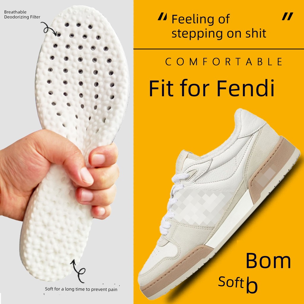 miếng lót giày lót giày Thích hợp cho FENDI FENDI Match Insole Thể thao Đệm khí Hấp thụ sốc Siêu mềm