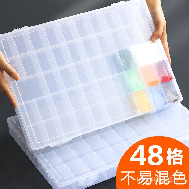 Gouache Hộp Sơn 36 Lưới Nhỏ Mini Dung Tích Lớn Di Động Tranh Sơn Dầu Acrylic 48 Lưới Màu Nước Bảng L