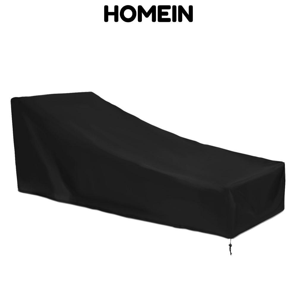 HOMEIN Chống Thấm Nước Chaise Lounge Cover, Vải Chống Bụi Chaise Lounge Ghế, Bền Gấp Màu Đen Ngoài T