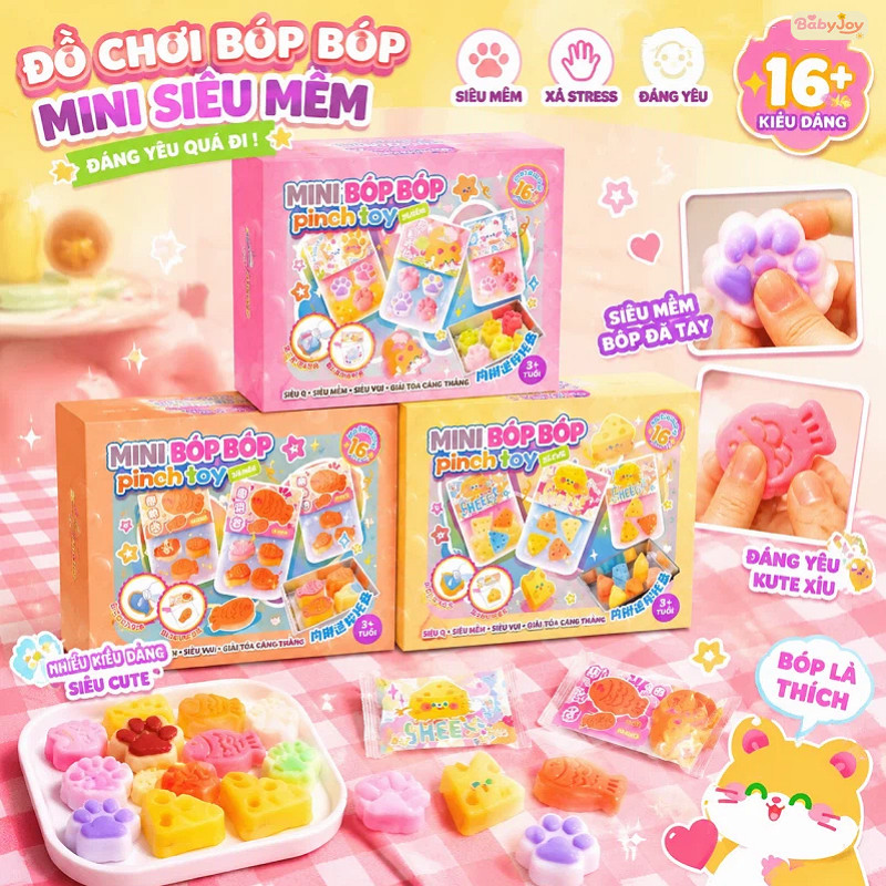 【BabyJoy】Bộ kit làm squishy silicone mềm chính hãng,Nhiều chủ đề,đồ chơi sáng tạo giảm căng thẳng ch