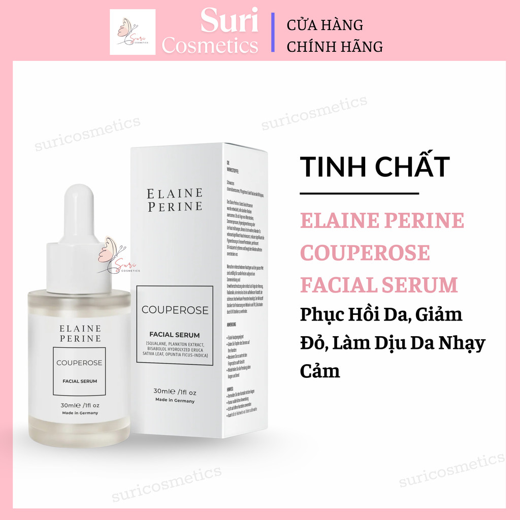 (Công ty) Serum Elaine Perine Couperose Facial Serum Phục Hồi Da, Giảm Đỏ, Làm Dịu Da Nhạy Cảm 30ml