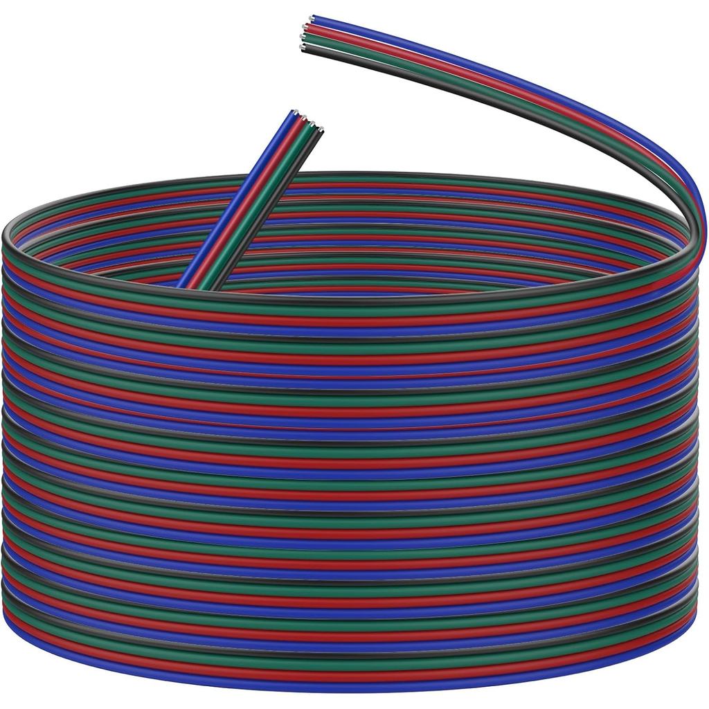 XMSJSIY 4 Pin RGB Led Dây Nối Dài Cáp 22AWG 4 Lõi Dây LED Kết Nối Dây Điện Cho 3528 5050 LED Ruy Băn