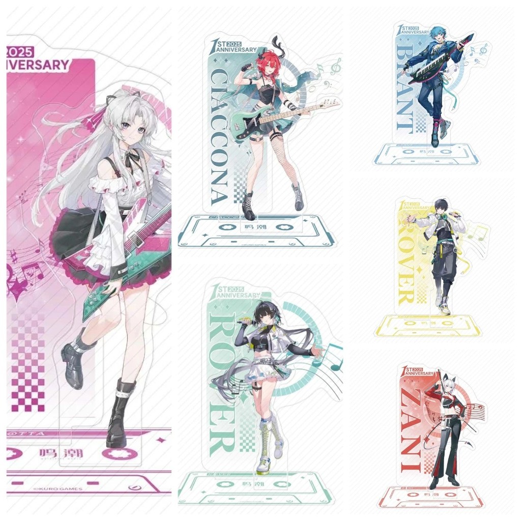 Standee Wuthering Waves Mô Hình Acrylic Trang Trí Bàn Học Nhân Vật Rover Zani Brant Ciaccona Carlott