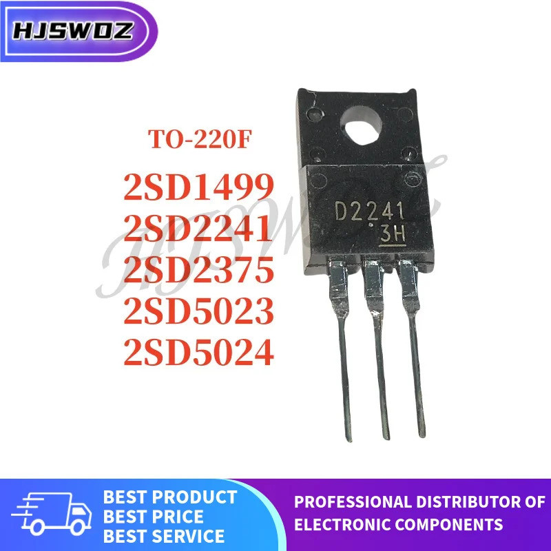 10 Cái / lốc 2SD2375 2SD2241 2SD5024 2SD5023 2SD1499 D2375 D2241 D5023 D5024 D1499 TO-220F mos chip 