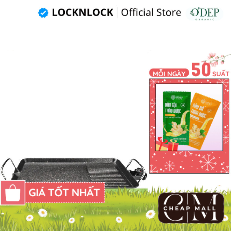 Bếp nướng điện electric grill - màu đen Chính hãng LocknLock EJG212BLK - CHEAP CMO