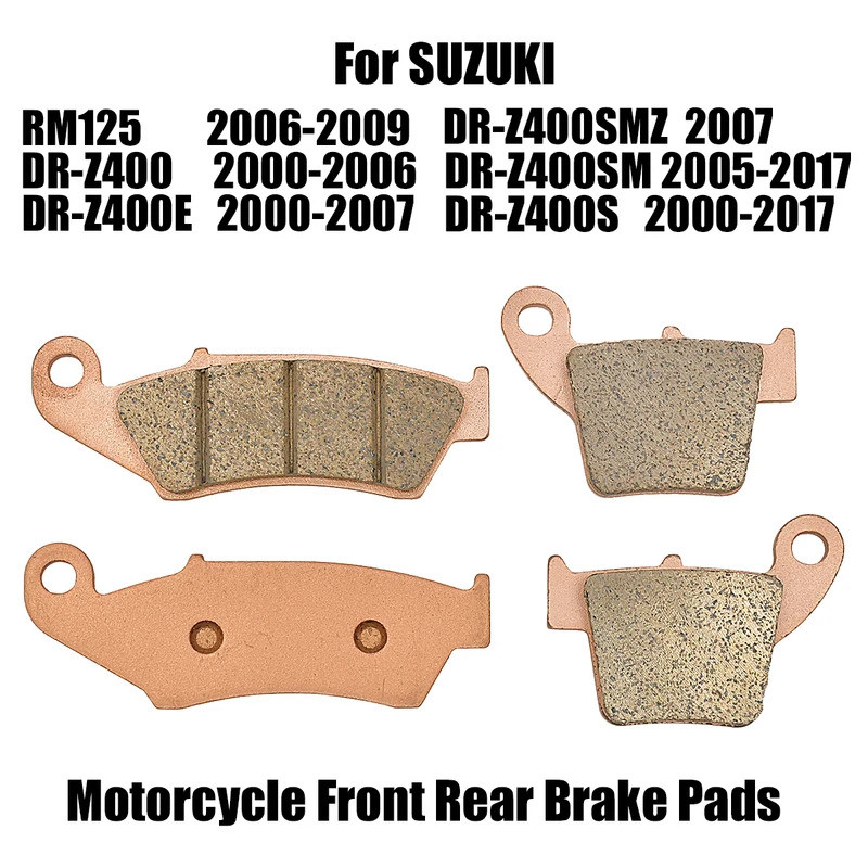 Má phanh trước phía sau xe máy cho SUZUKI RM125 DRZ400E DRZ400S DRZ400SM DRZ400SMZ DRZ400 DR Z400 Z4