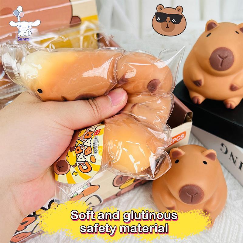 [San] Phim hoạt hình Capybara Mochi Pinching Đồ chơi Squishy Đồ chơi phục hồi chậm Đồ chơi đàn áp Gi