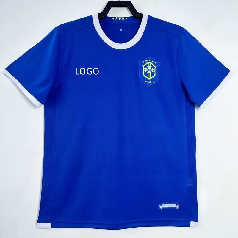 Áo sơ mi sân khách Brazil 2006 Áo bóng đá S-2XL