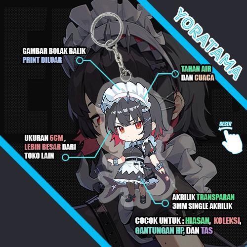 Gantungan Kunci Ellen Joe Zenless Zone Zero ZZZ, Keychain Anime Lucu - Ellen Default