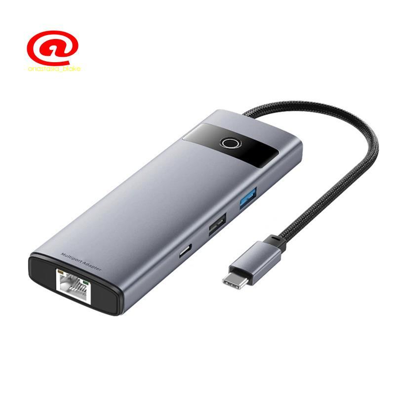 Type-C Dock Station USB C Dock Station 4K -Tương thích PD100W USB 3.0 100Mbps Cổng Ethernet cho PC L