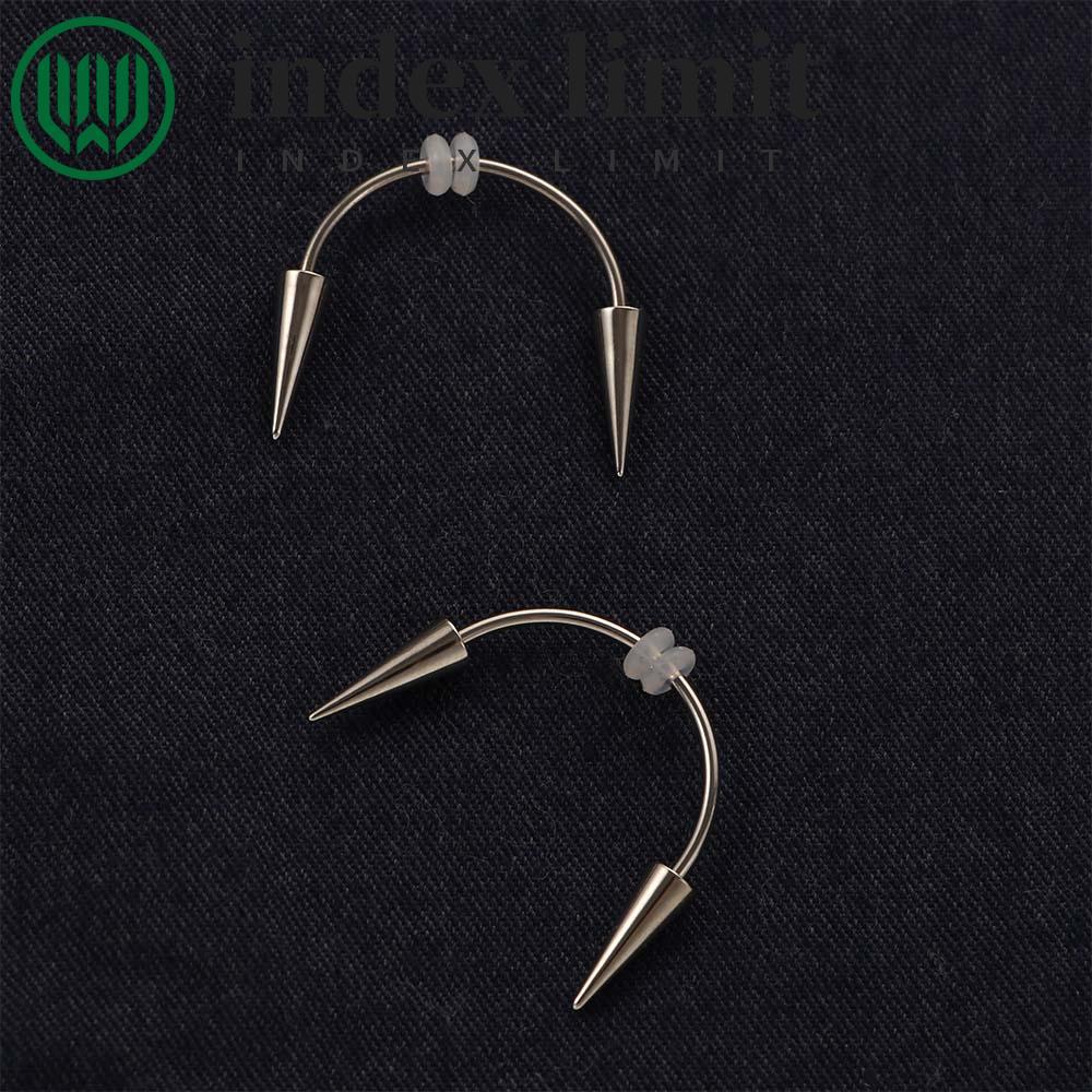 INDEX GIỚI HẠN Đâm Miệng Nhẫn Thời Trang BCR Septum Giả Septum Piering Body Trang Sức Thép Không Gỉ