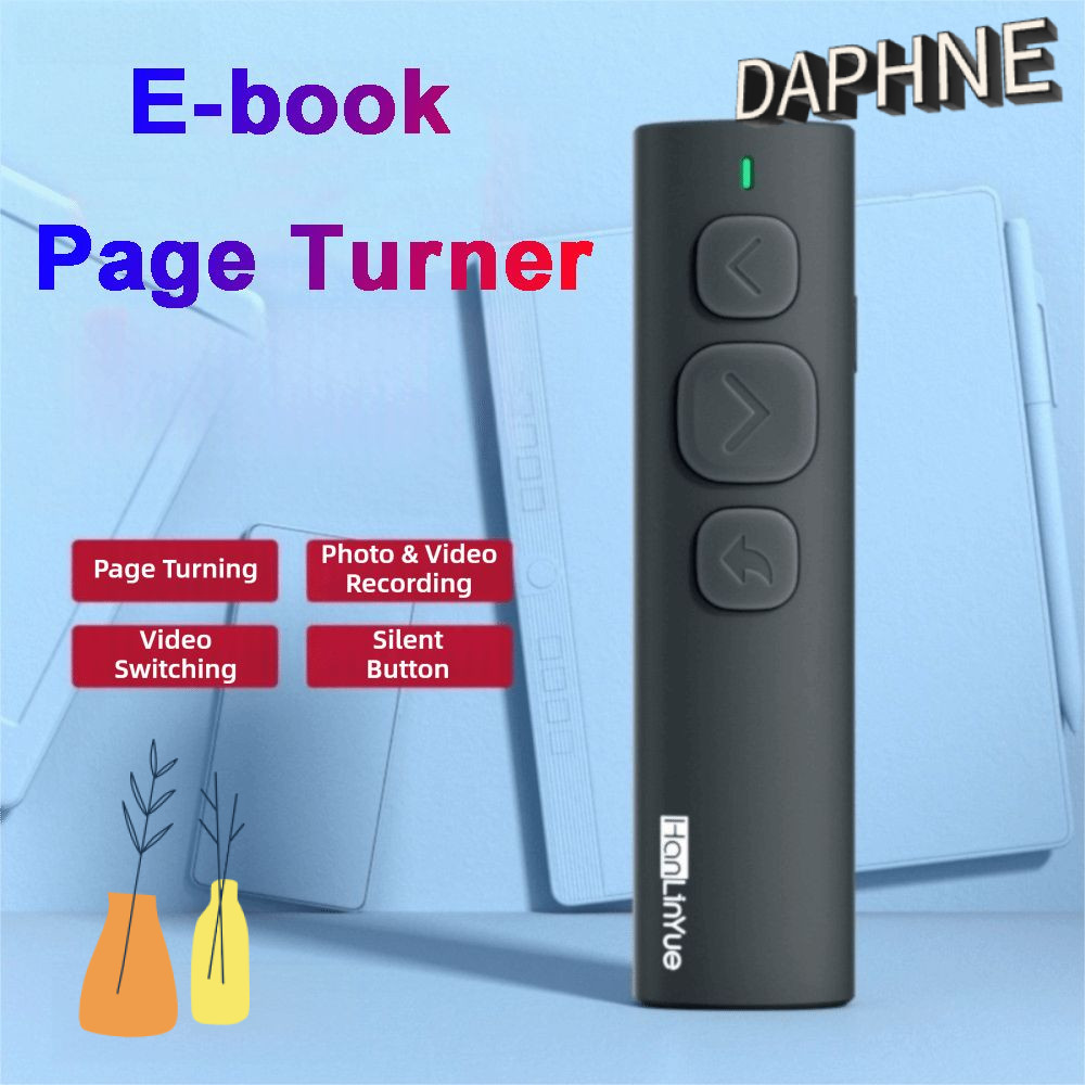 DAPHS BT Page Turner, Chụp ảnh và quay Video PPT Page Turning E-book Reader, Bluetooth 5.4 Video ngắ