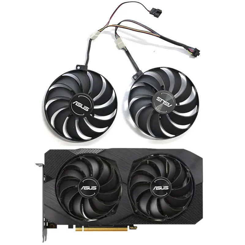 ASUS 5PIN T129215Quạt thay thế GPU SU RX5500 XT thích hợp để làm mát card đồ họa ASUS DUAL-RX 5500 X