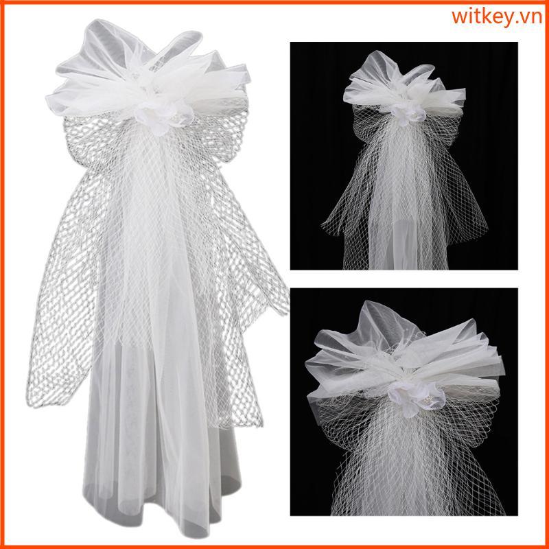 WIT Bridal Layered Veil Girl Tulle Bachelorette Party Veil để đăng ký kết hôn