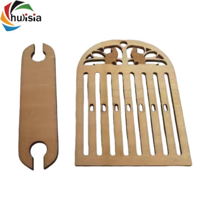 Chulisia Cứng Huddle Backstrap Loom Kit cho Bandweaving Nhẹ Speedweve Loại Dệt Dụng Cụ Dệt Kim Gỗ Lo