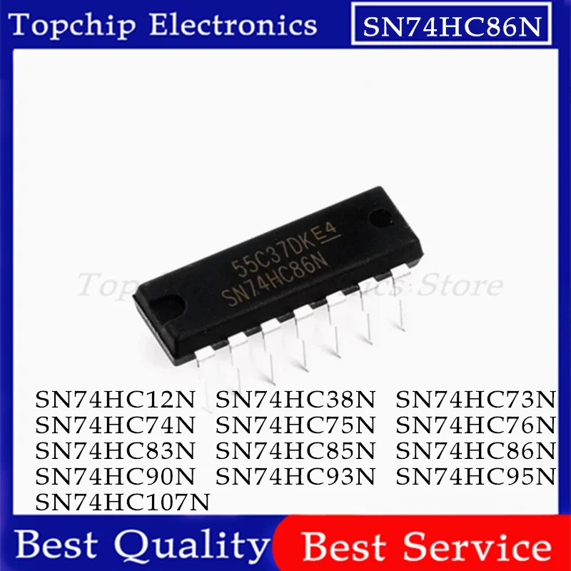 5 CHIẾC SN74HC12N SN74HC38N 74HC73N 74HC74N 74HC75N 74HC76N 74HC83N 74HC85N SN74HC86N 74HC90N 74HC93