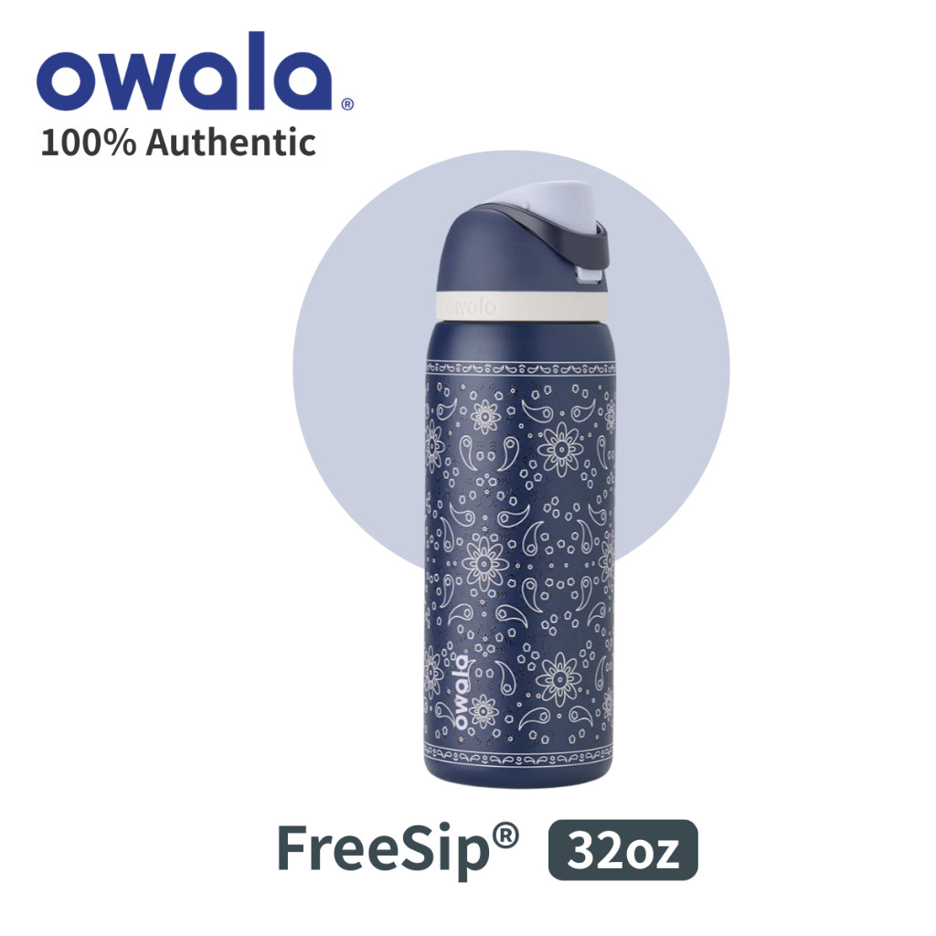 Owala FreeSip 32oz Stainless Steel Water Bottle – BPA-Free – Birthday Bash