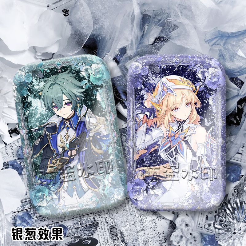Genshin Impact / Lohen / Nicole / Nicole / Lohen Nicole Game Bộ sưu tập huy hiệu hình chữ nhật / dqh