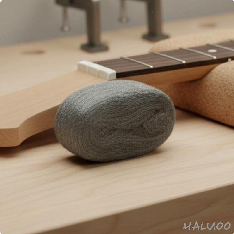 Miếng đánh bóng đàn guitar cao cấp Ultra Fine Steel Wool Fret Cleaner cho công cụ sửa chữa đàn guita