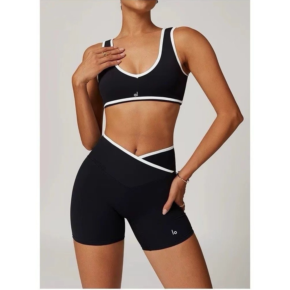 EPDN AL0 Two-tone women's yoga outfit for Pilates training, slimming fitness sports suit for outdoor