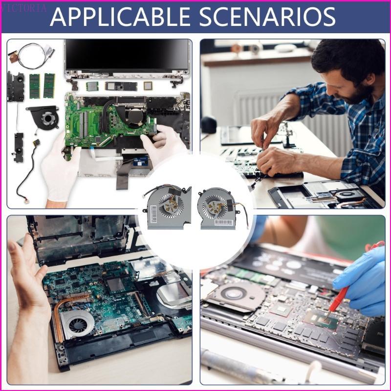 VIC Laptop CPU GPU Quạt Làm Mát Tản Nhiệt Cho GE65 GL65 GP65 WE65 Leopard MS-16U1 MS-16U5 MS-16U7 DC