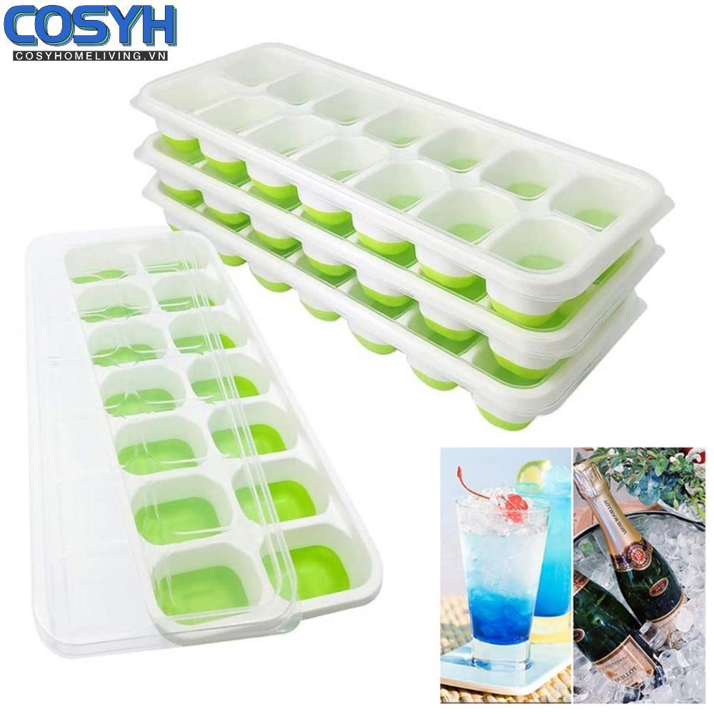 <cosyh>Ice Mould Food Storage Kitchen Storage Safety Container Cube Freezer Brand New