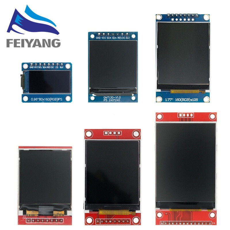 Mô-đun hiển thị điện tử thông minh NORMAN SPI TFT LCD Không LED HD 65K 0.96 1.3 1.44 1.8 inch 7P màn