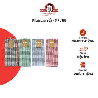 Khăn lau bếp caro uncle bills dùng lau chén đĩa, lau tay kích cỡ 43 x 68cm - mk0005