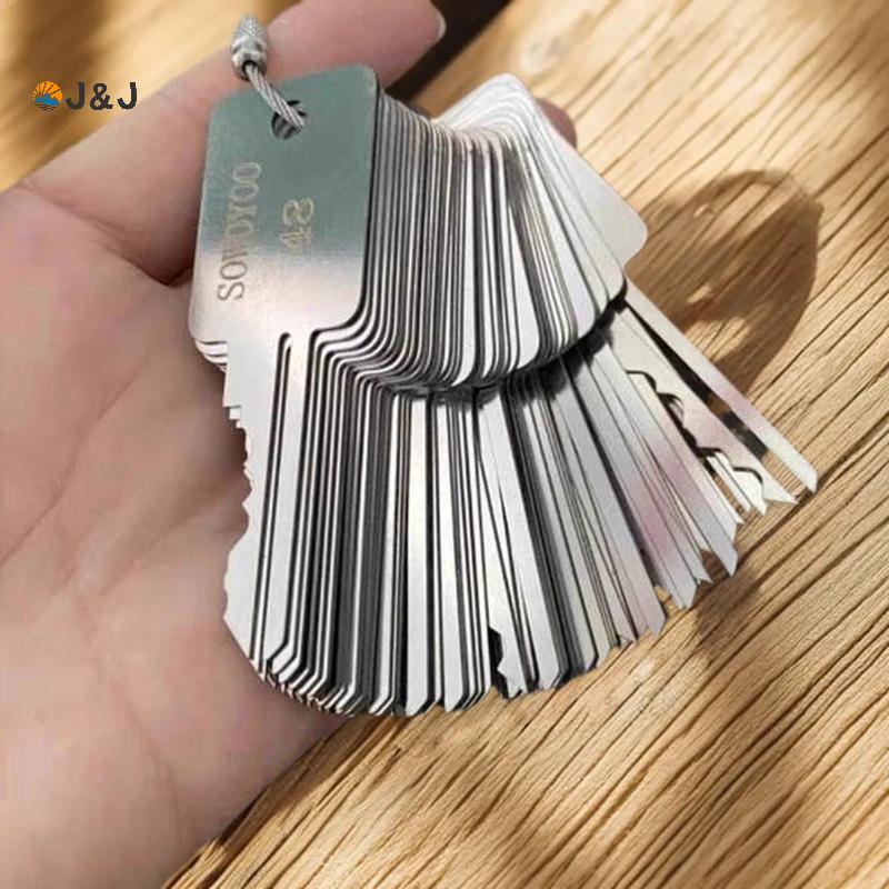 [J & J] 1 Bộ Bull Head Lo S Groove Lo One Word Los Phụ Kiện 48 Trong 1 Losmith Tools Lo Keys Kit Cho