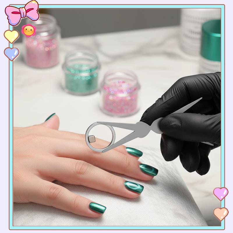 [beautifulhome] Ic Cat Eye Nail Art Magnet Tool Ring DIY Nail Salon Ring Applicator cho Cat Eye Gel 