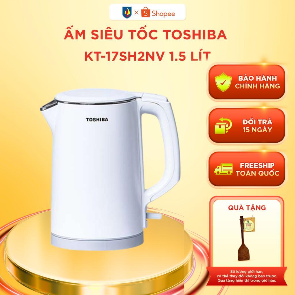 Bình đun siêu tốc Toshiba KT-15DS1PV - 1.5L - Hàng chính hãng, bảo hành 12 tháng