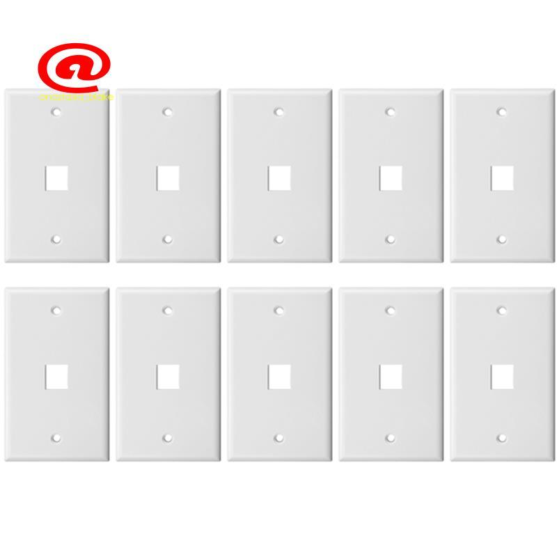 RJ45 Mạng Tấm Tường Đơn Băng Đảng RJ45 Mạng Tấm Tường Mặt Cho RJ45 Jack Và Mô Đun Chèn Ethernet Ổ Cắ