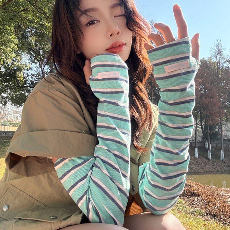 Ice Sleeve Women's Sun Protection Summer Cute Outdoor Sun Protection Riding Versatile Loose Arm Guar