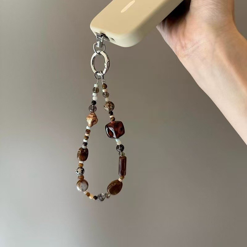Dây chuyền điện thoại di động ccd Dây chuyền máy ảnh Hạt Séc Mặt dây chuyền đính cườm Sáng tạo Trung