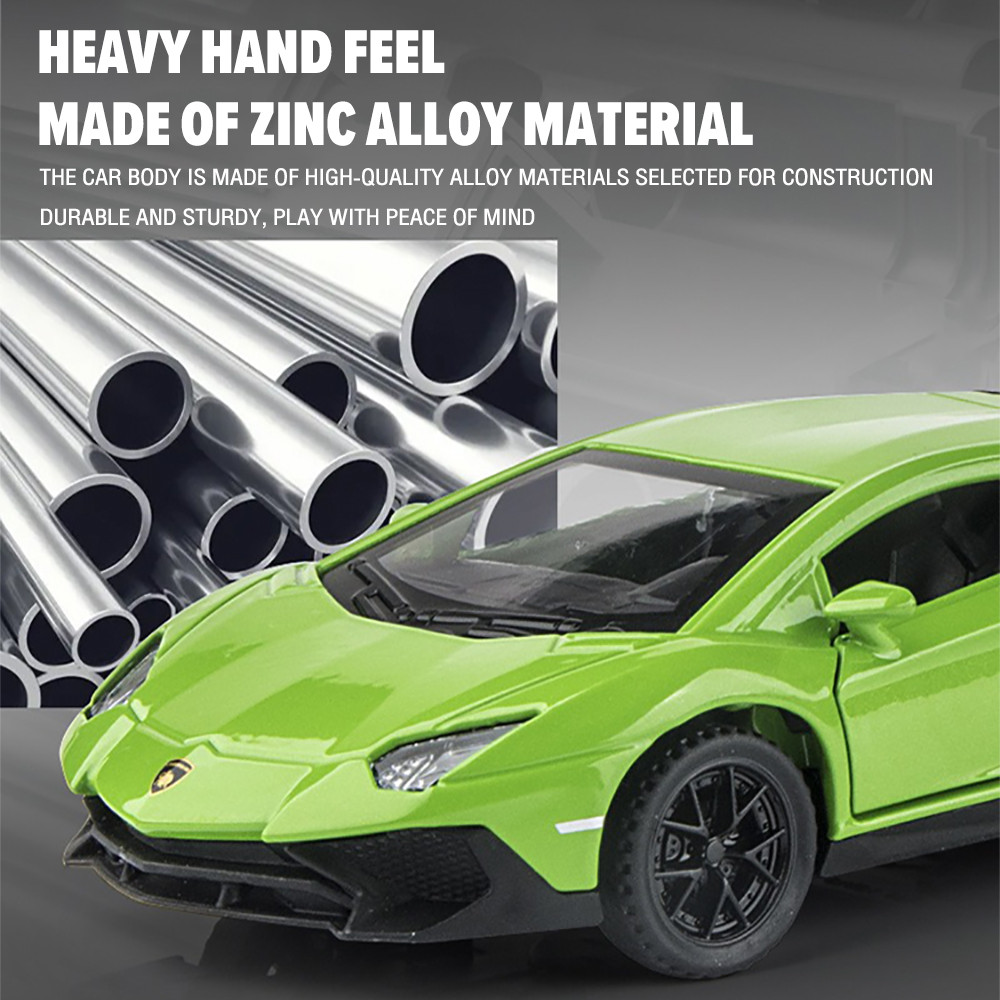 LEO 1: 32 Lamborghini LP750-4 Supercar Diecast Mô Hình Ô Tô Hợp Kim Ô Tô Đồ Chơi Bộ Sưu Tập Quà Tặng
