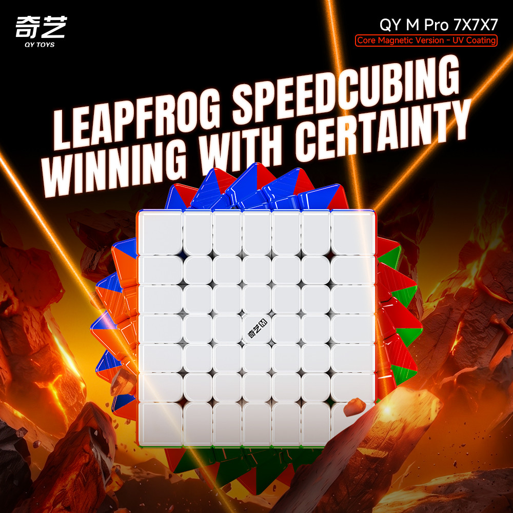 QiYi M Pro V2 7x7 Ball Core Magnetic Cube UV Professional QiYi M Pro V2 7x7x7 Core Magnetic Speed Cu