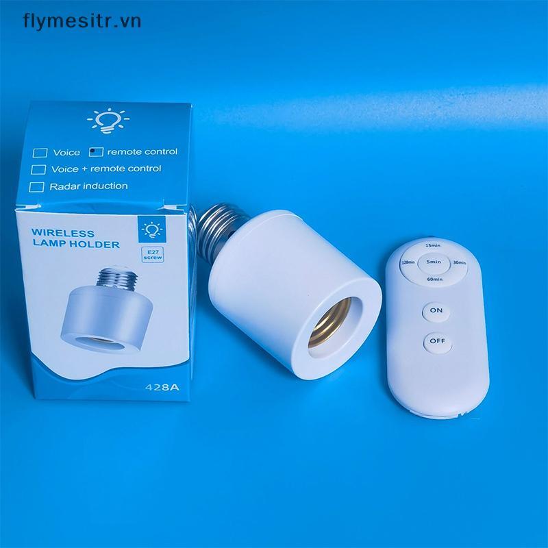 Đế đèn Led FF E27 có điều khiển từ xa không dây Hẹn giờ thông minh AC85-265V Giá đỡ bóng đèn Bộ chuy